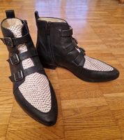 Jimmy Choo Stiefelette Schwarz/Weiss Grösse 38.5