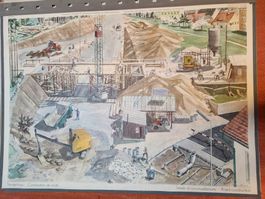Schulwandbild: Strassenbau mit Begleitheft
