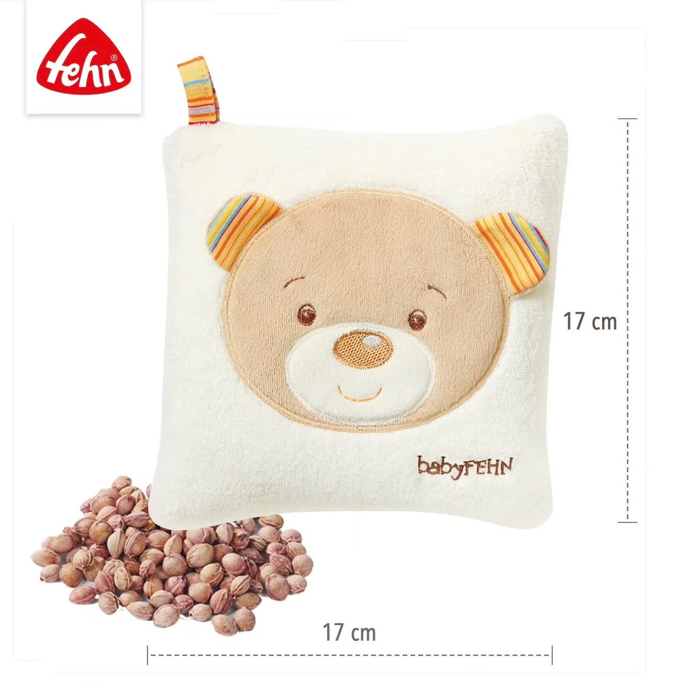 Kissen: Fehn Kirschkernkissen Teddy bunt – Neu und originalverpackt aus Basel von Seifehuesli 1