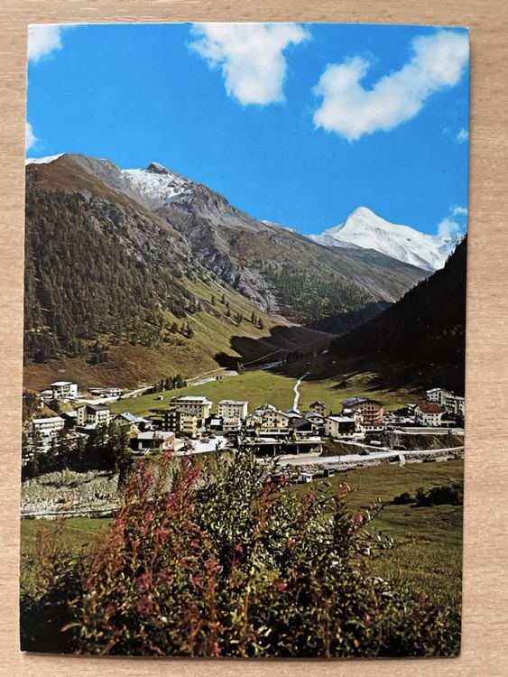 Alte Postkarte Samnaun mit Muttler 1984 frankiert (Gebraucht) in ...