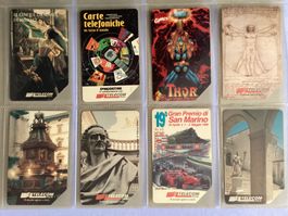 8 Telefonkarten Italien