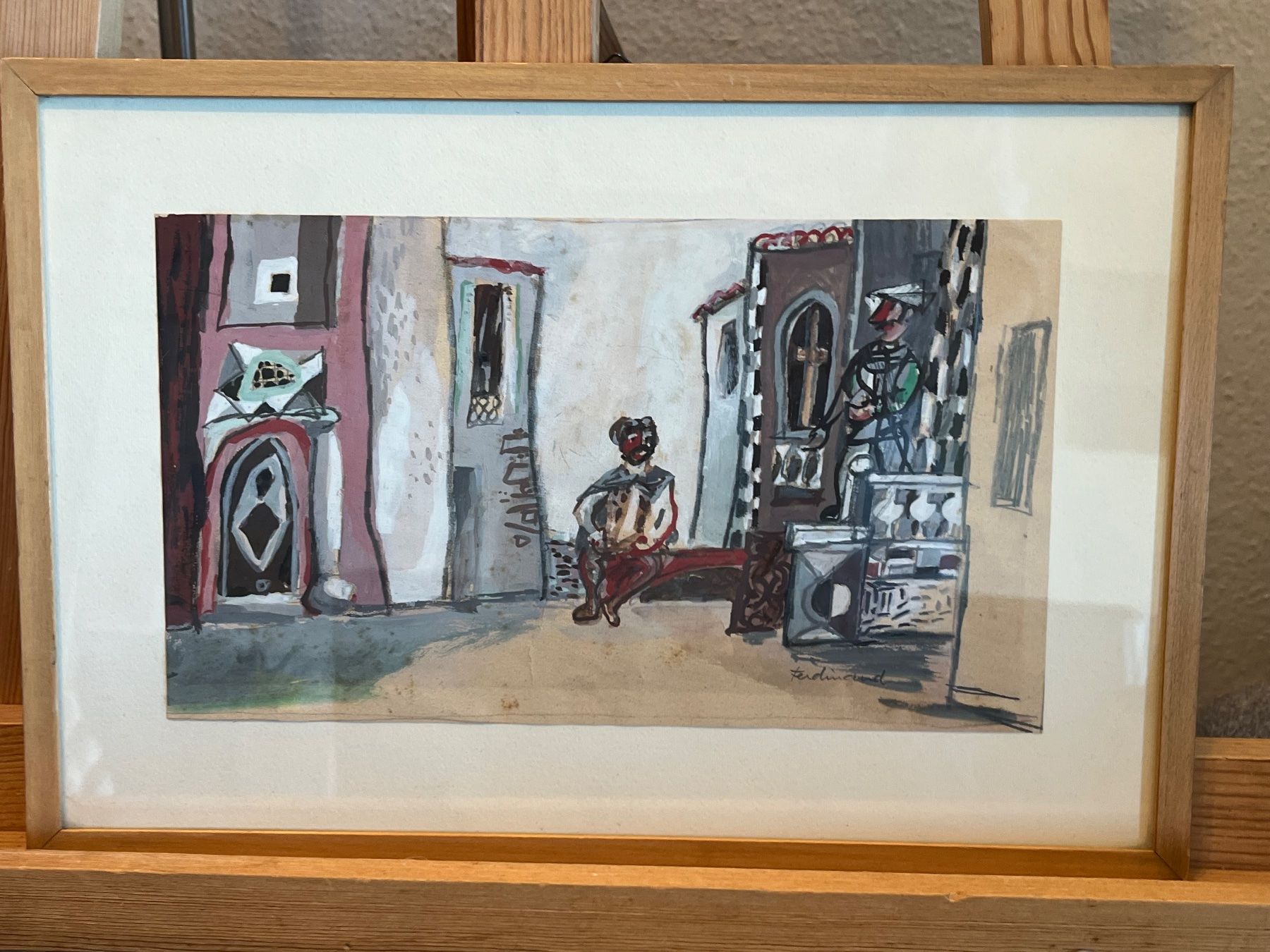Dipinti: Edwin Ferdinand Grosshardt (schweizerisch, 1901-1960) – Usato da Basel venduto da Kaffee_und_Kunst