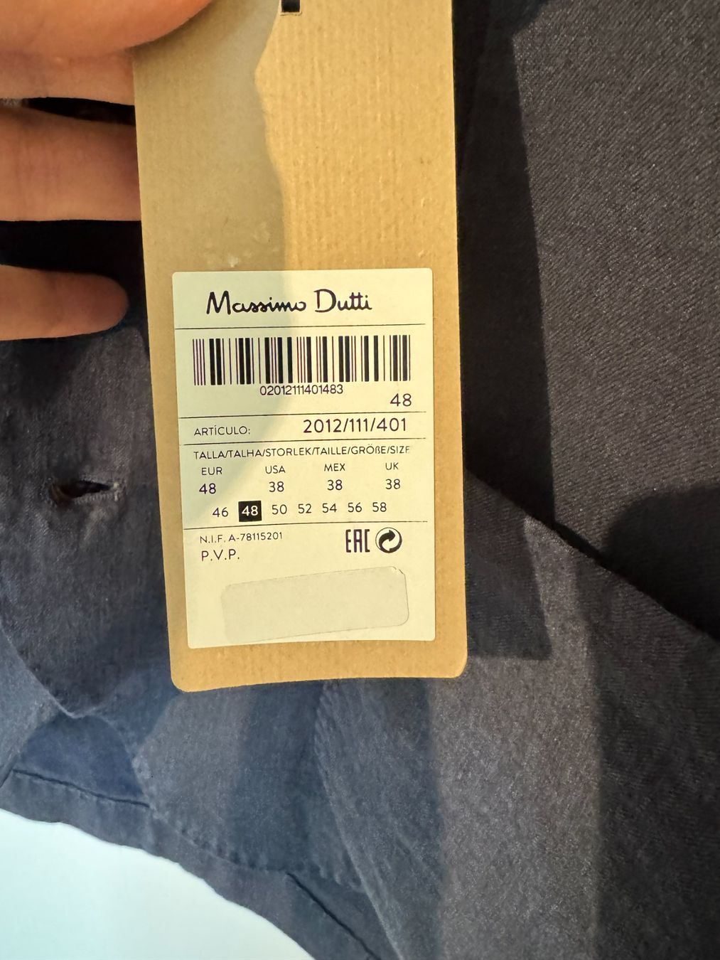 Massimo Dutti Giacche: NEU Jacket Blazer Leinen Dunkel-Blau MASSIMO DUTTI 48 / M – Usato da Männedorf venduto da LTMCS 3