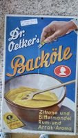 Altes Blechwerbeschild Dr Oetker aus den 1950 er Jahren. 