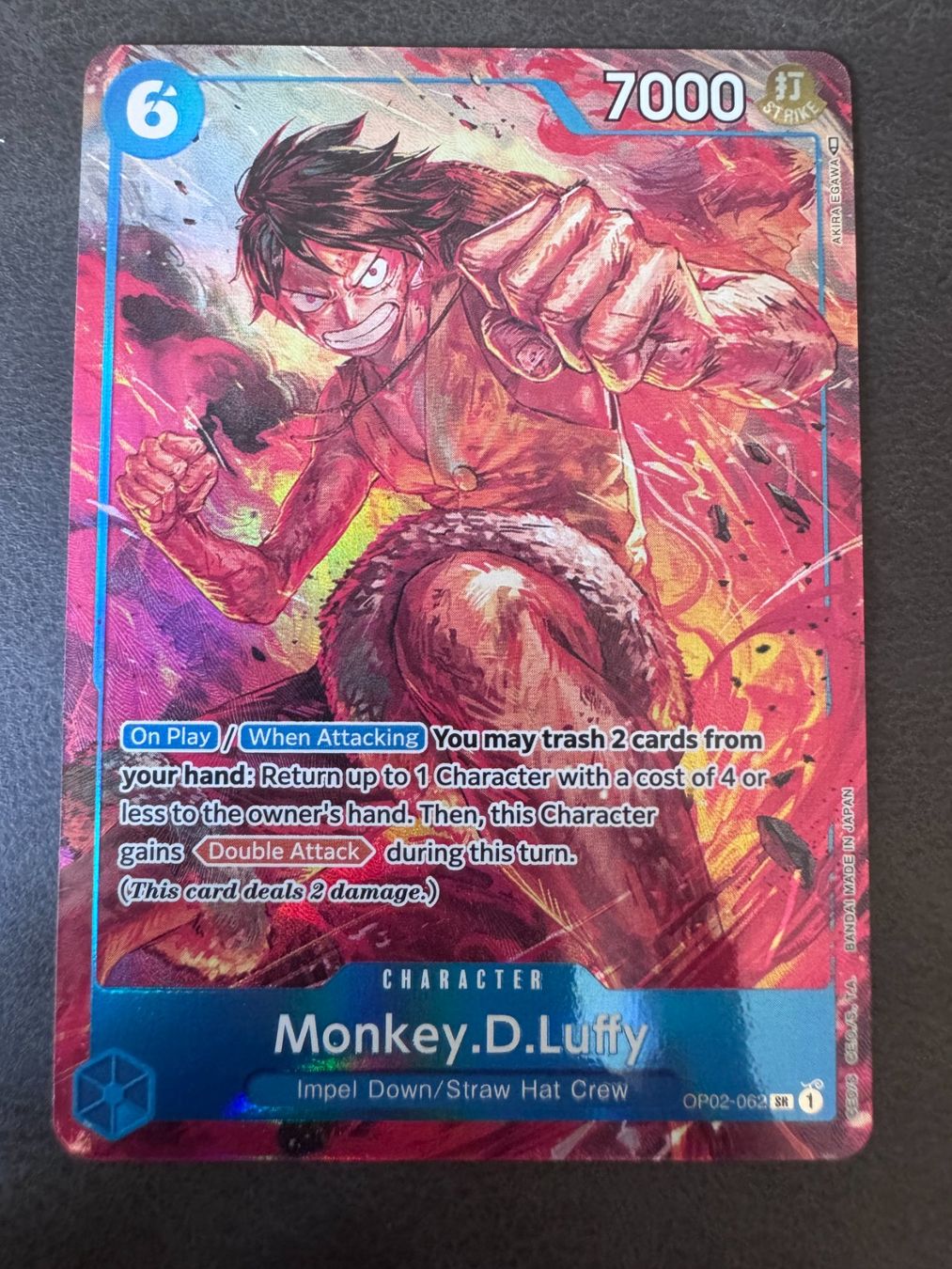 Bandai Carte collezionabili: OP02-062 SR Monkey. D. Luffy - ENG – Usato da Erstfeld venduto da PokeSandero
