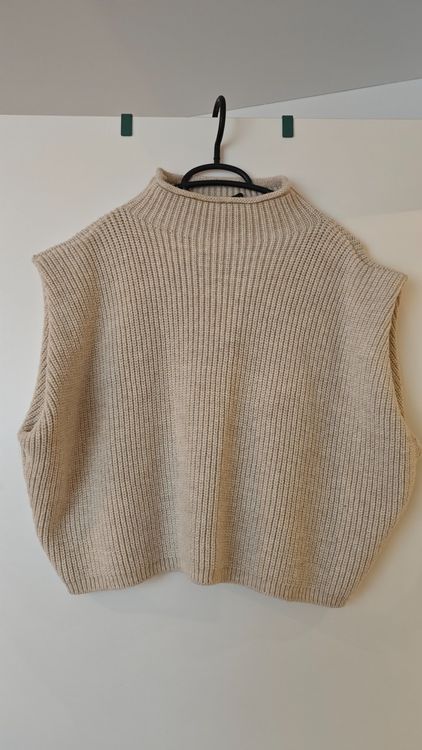 Jimmy Key Gr M Beige Pulli rmellos Pullunder Neu gem ss 