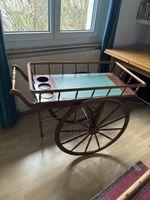 Vintage Barwagen (~1960) Nussbaumholz