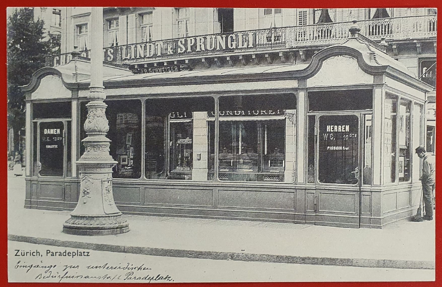 Cartoline postali: Zürich, Paradeplatz,  Lindt & Sprüngli – Usato da Kreuzlingen venduto da Rschweiz1