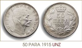 50 Para 1915 UNZ Lot 2