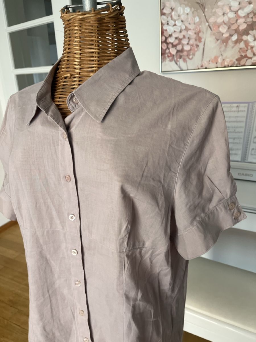 Cyrillus Camicette: Bluse kurzarm, Flieder, Cyrillus, 40 – Usato da Solothurn venduto da Bobesch08 1