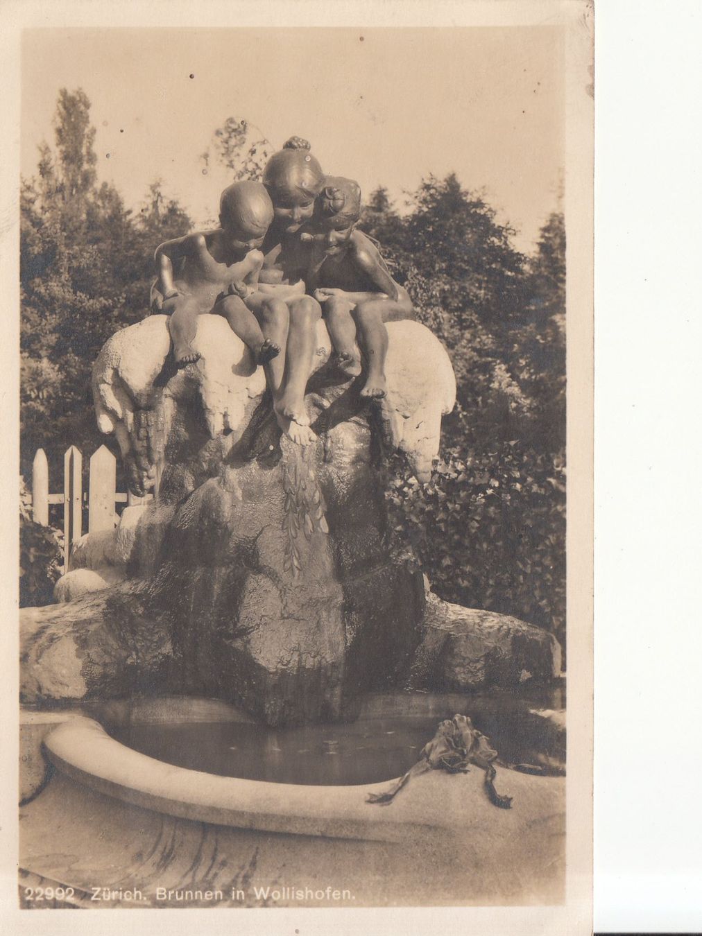 Ansichtskarten: Zürich Wollishofen 1928 – Gebraucht aus Bürglen TG von StampGraf