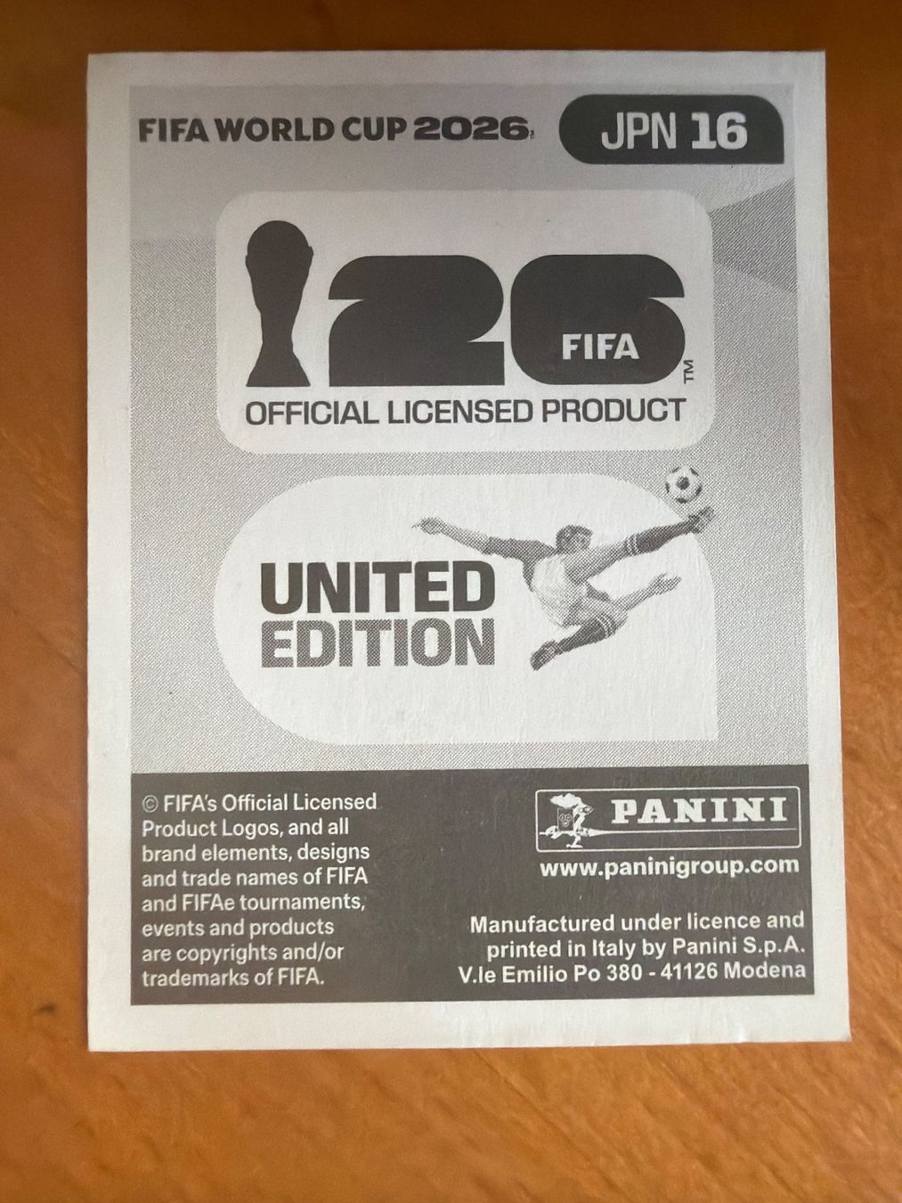 Panini Sammelbilder & Trading cards: Panini JPN16 – Neu (gemäss Beschreibung) aus Susten von Rechnun 1