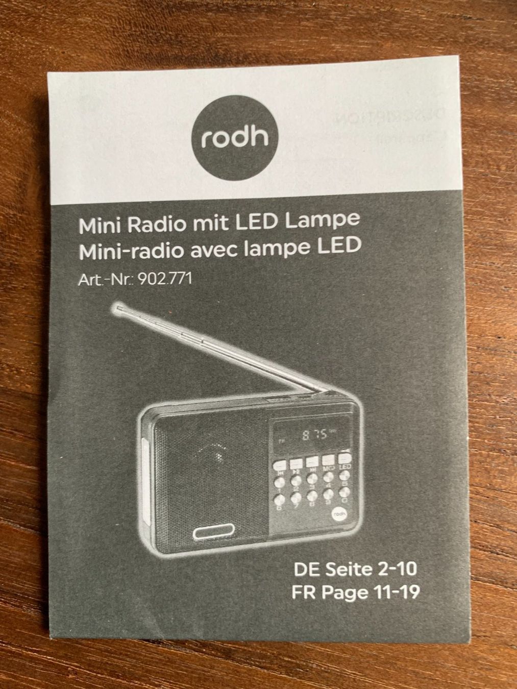 Radio: Akku-Radio mit LED – Usato da Hirzel venduto da BAGY54 2