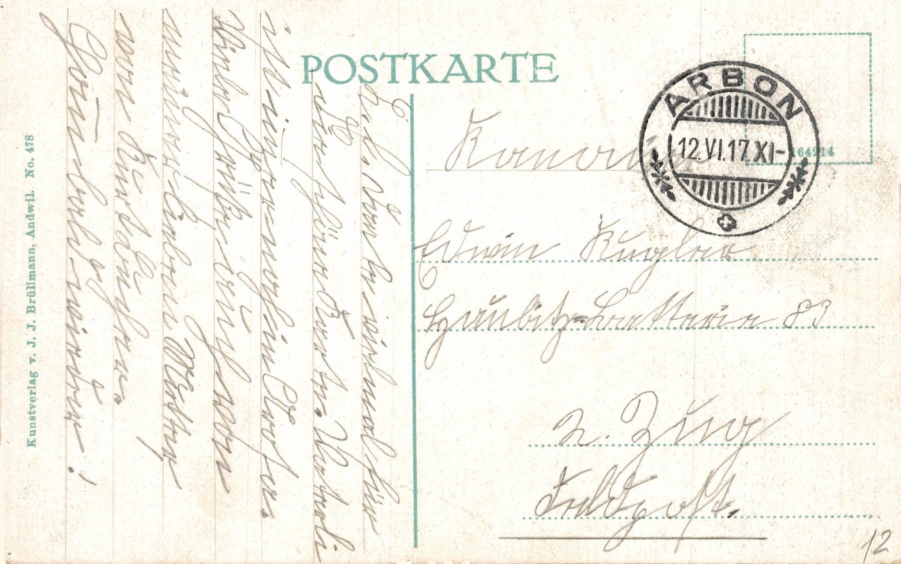 Cartes postales: Arbon. Schloss, Quaianlage – D'occasion à Bronschhofen par Astore 1