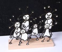 Paul Kostabi - Familie SPRKL, Skulptur mit Zertifikat -