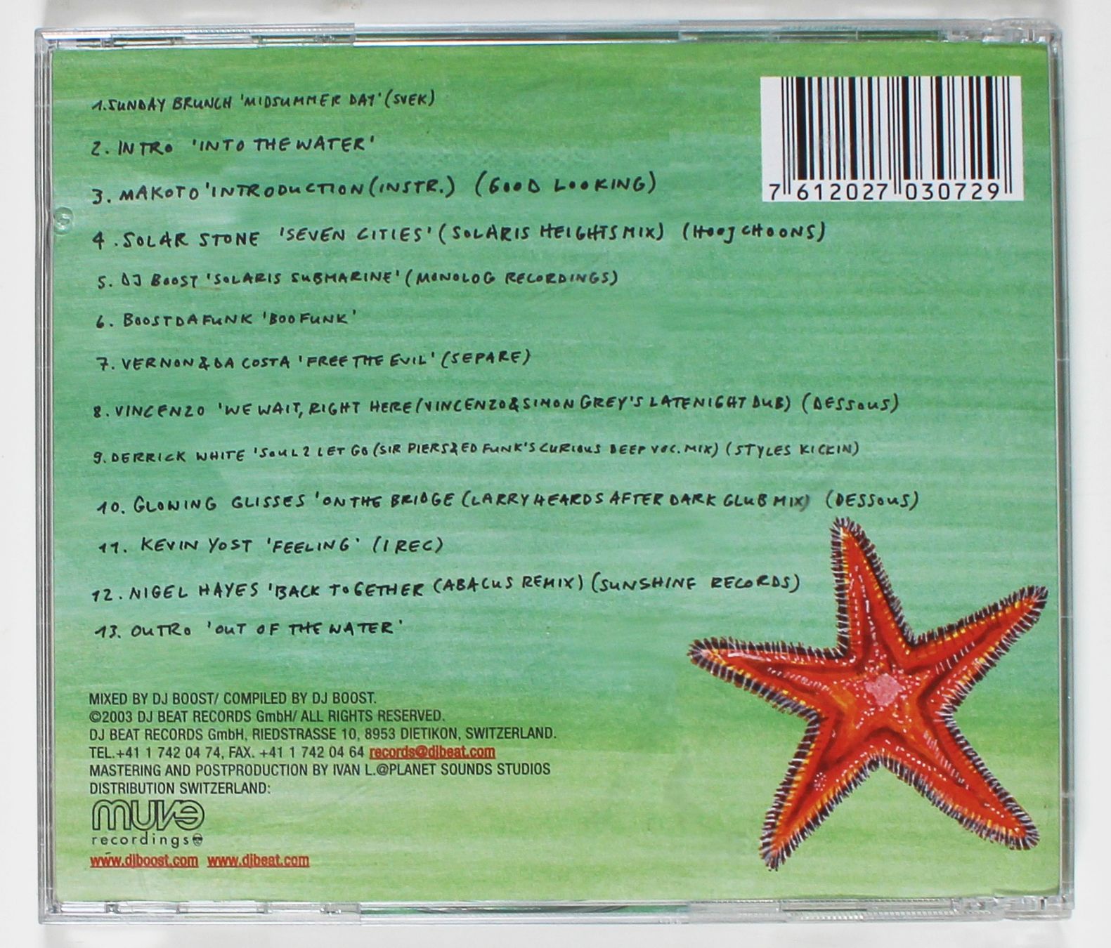 CD: CD - DJ BOOST - CHILL HOUSE 2003 - NONSTOP MIX Signiert – Nuovo (secondo la descrizione) da Brüttisellen venduto da Collector-Corner 2