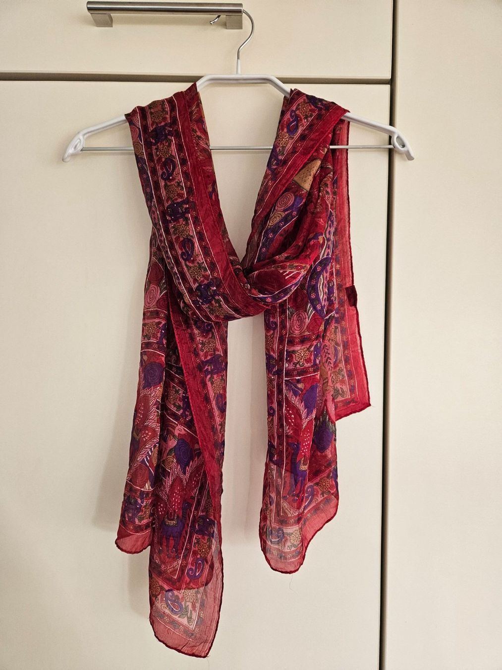 Foulards, Tücher & Schals: Silk scarf from India. 50x170cm – Gebraucht aus Affoltern am Albis von Katarinushka 5