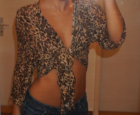 Vintage Leopard Cardigan Top