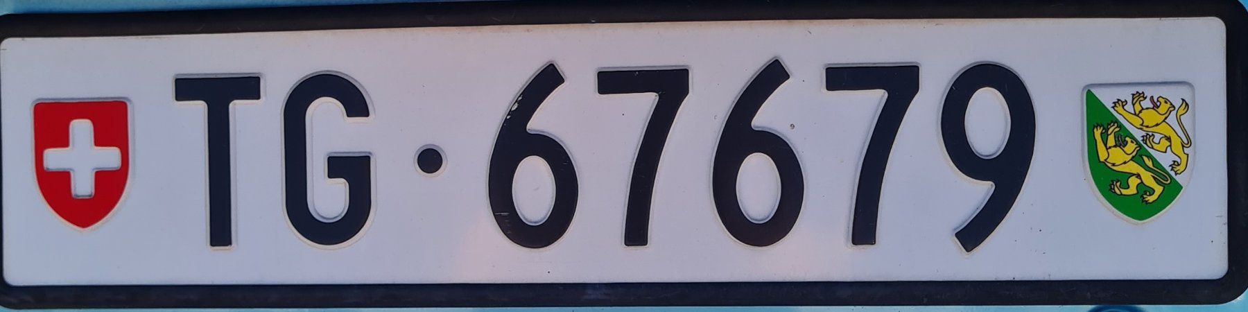 Insegne: Autokennzeichen TG 67679 – Usato da Sitterdorf venduto da mat_5c6v