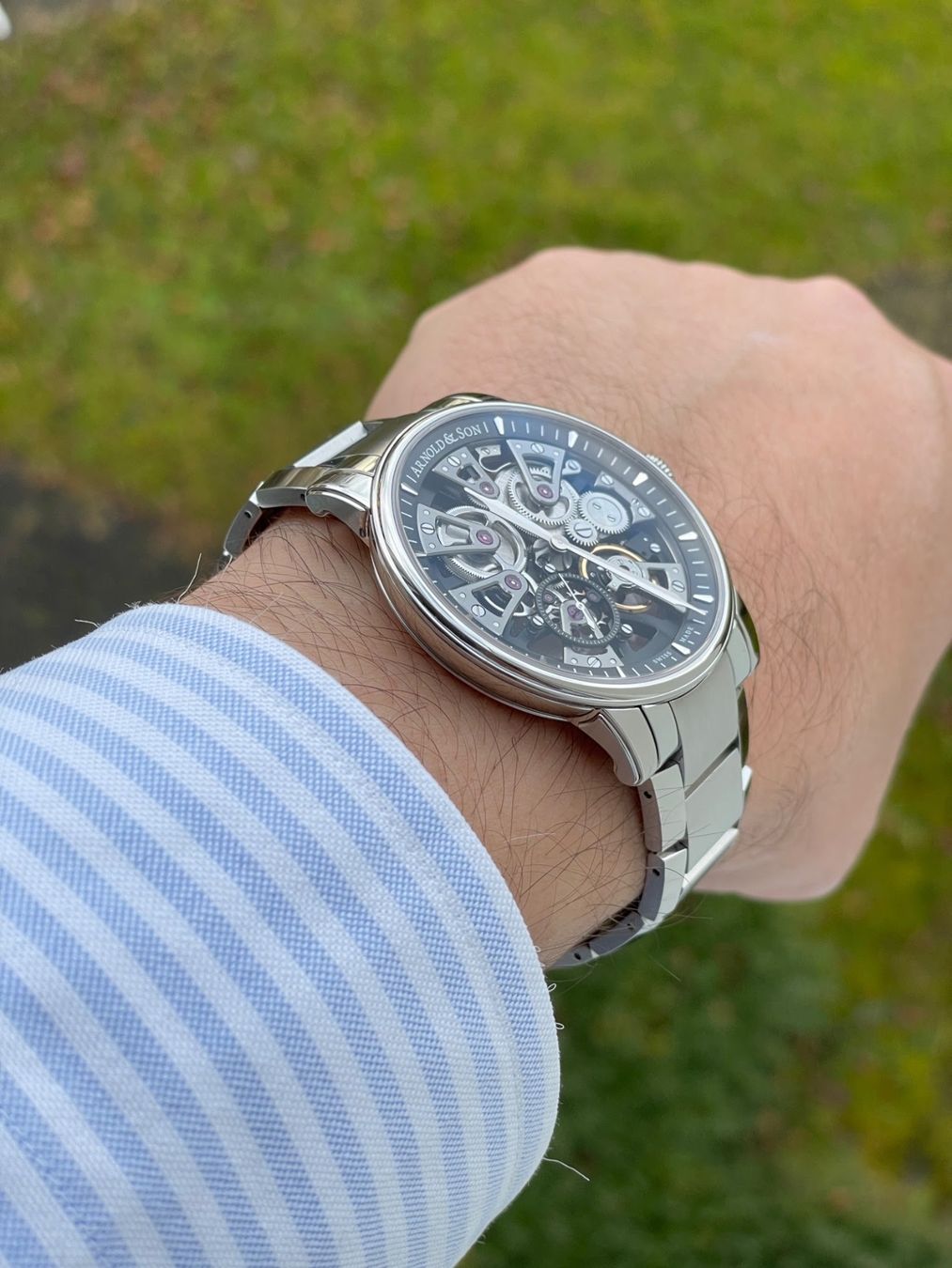 Patek Philippe Uhren: Arnold & Son Nebula, Stahl/Kautschuk/Leder Bänder – Gebraucht aus Horgen von PatekVacheron 1