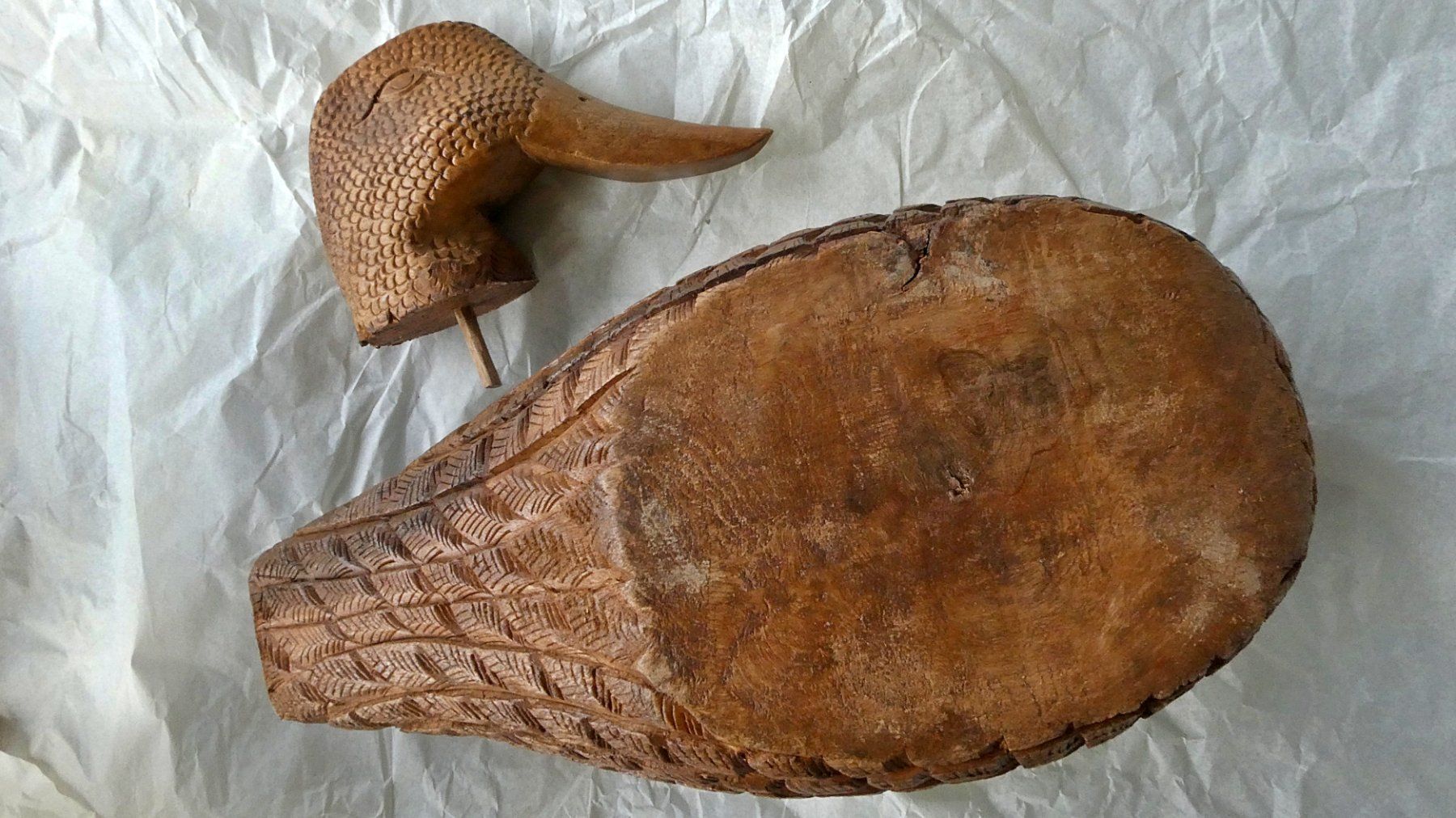 Statuette: Entenfigur aus Holz – Usato da Rubigen venduto da OPERNFREUND 3