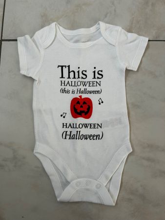 Halloween baby onesie/body M&S Gr.68