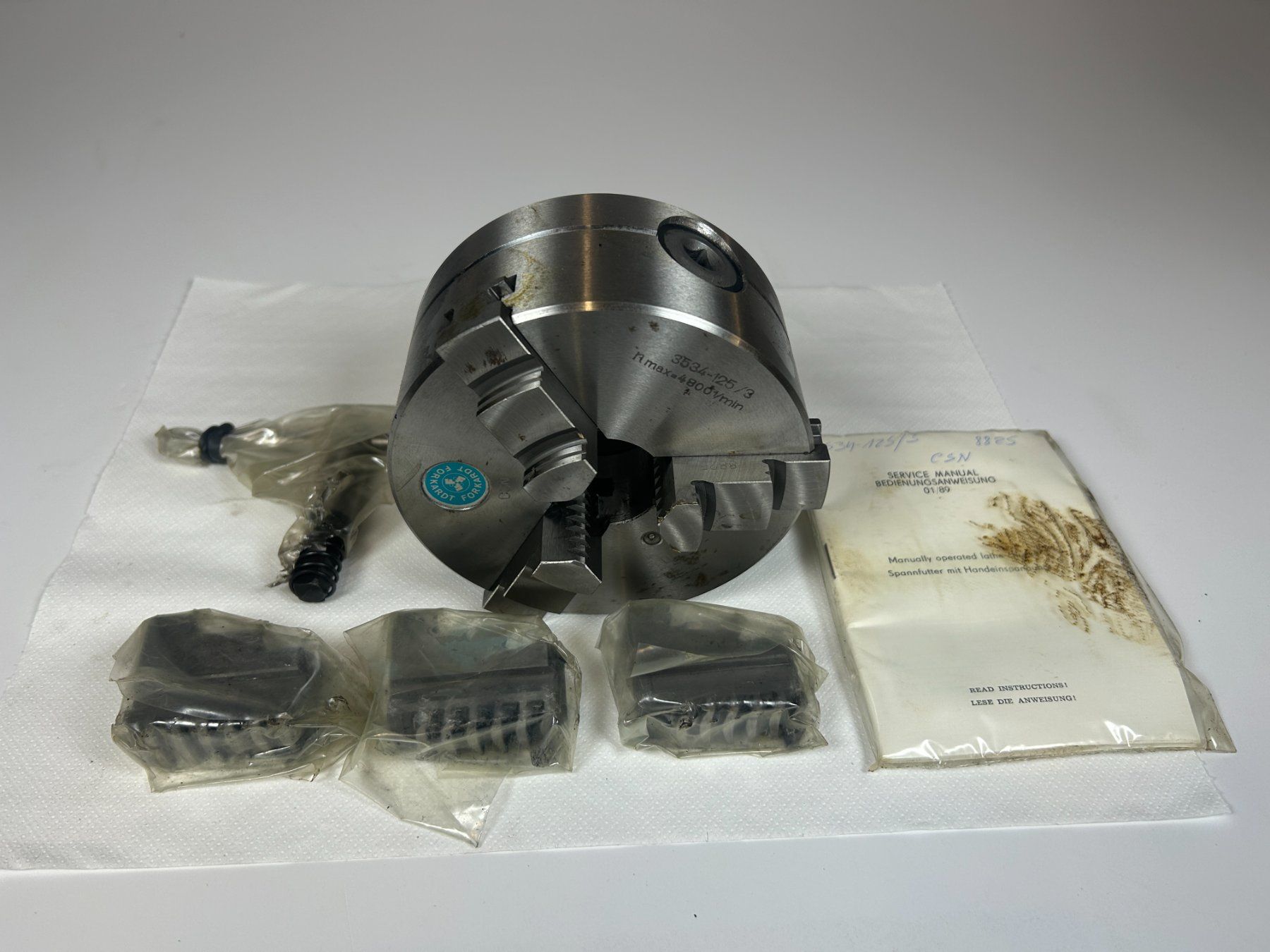 Tutti gli attrezzi: FORKARDT 3CSN-125-J3 Backenfutter Neu/OVP – Nuovo e nell'imballaggio originale da Rothenfluh venduto da BitterlinPartner 1