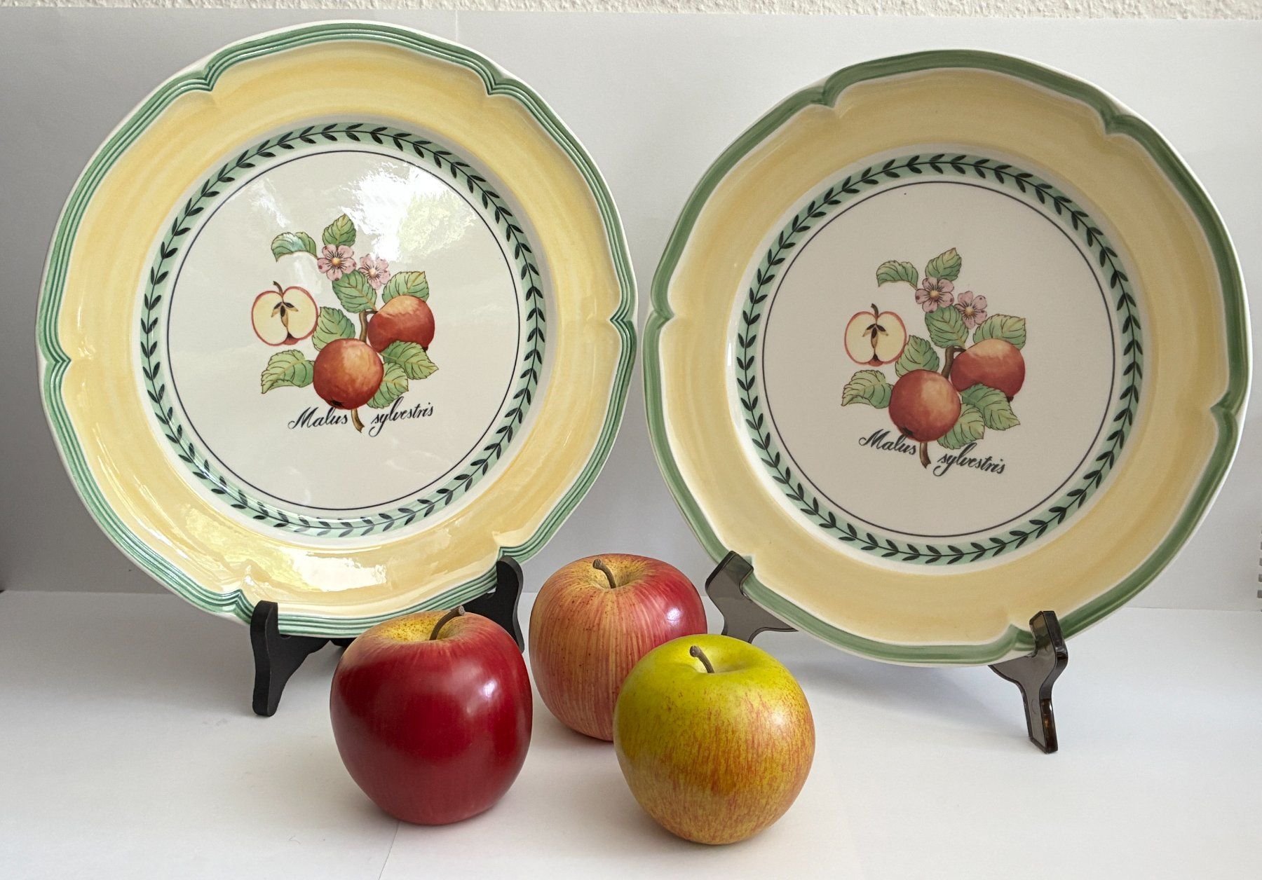 Villeroy & Boch Piatti: 2 Villeroy & Boch "French Garden" Teller "Malus Silvestris" – Usato da Kloten venduto da Nephty