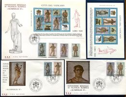 1987 - Olymphilex 87 - FDC mit Block - FDC - Satz ** Block**