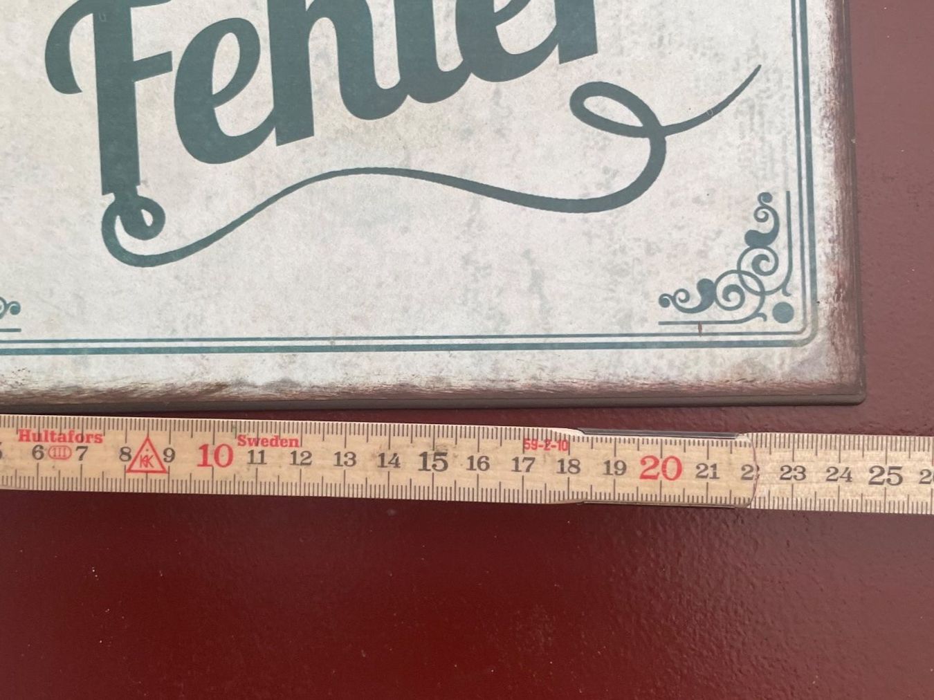 Insegne: Vintage Blechschild "Ich mache keine Fehler!" – Nuovo (secondo la descrizione) da Wald ZH venduto da shypi 2