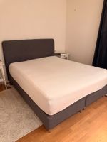 IKEA DUNVIK Boxspringbett 160x200 cm  Dunkelgrau