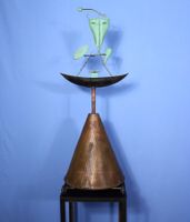 "Plastik"mit Patina, monogrammiert J.R. 90 unbek. Künstler