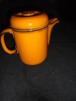 oranger Tee/Kaffee Krug flammenfest, ca. 1L Inhalt