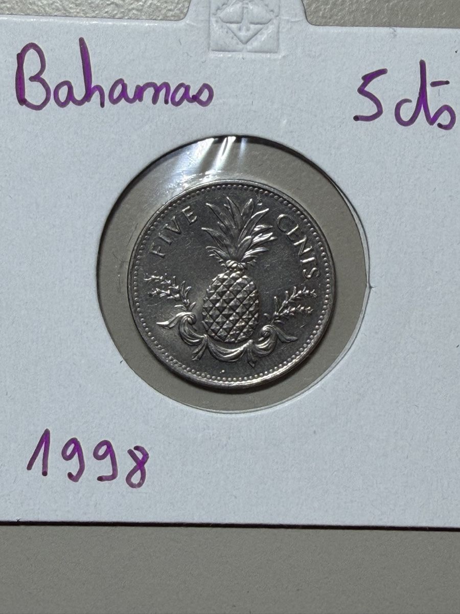 Toutes les monnaies: Bahamas - 5 cents - 1998 – D'occasion à Payerne par Mike1682
