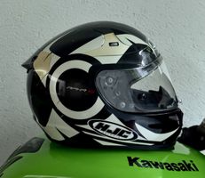 Casco moto HJC Alpha 10, Nero/Bianco, taglia L