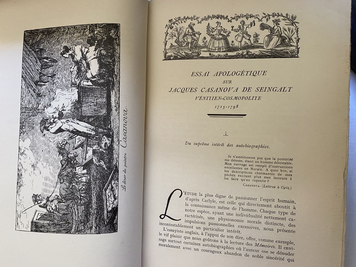 Bücher: Memoires de J. Casanova  1924 – Gebraucht aus Zürich von AmedeoC 3