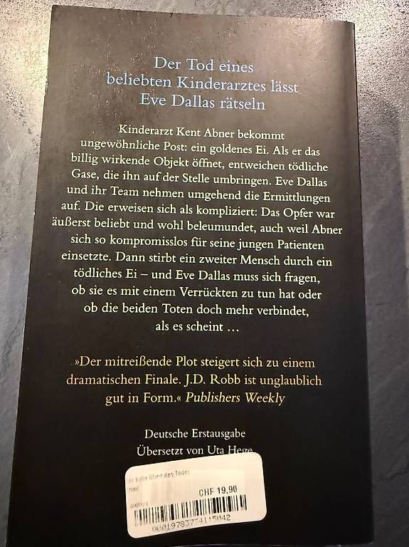 Bücher: J.D.Robb Der kalte Glanz des Todes – Gebraucht aus Kefikon ZH von Haligali81 1