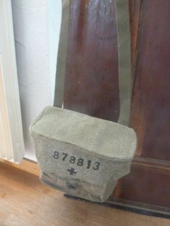 Schweizer Militär Tasche, mit Schulterriemen