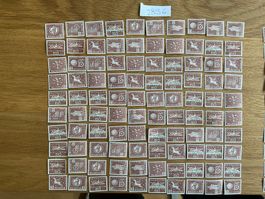 60Fr Ämter Frankaturware ungestempelt postfrisch Sammlung