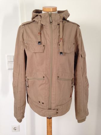 PROTEST Kapuzen-Jacke - beige - Gr. M - Baumwolle TOP