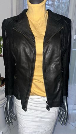 MAX & CO LEDERJACKE GR. L neuwertig