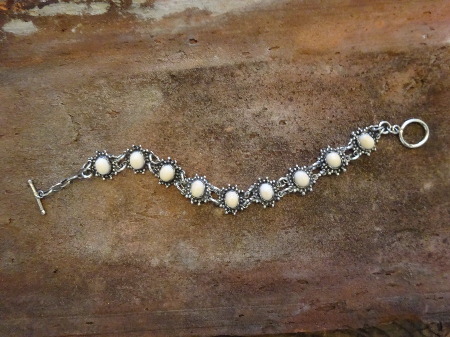 Bracciali & Braccialetti: Armband Engelhaut Koralle / 800 Silber – Usato da Esslingen venduto da FetteSchnecke 2