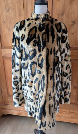 Fake-Fur Kurzmantel Wildkatze