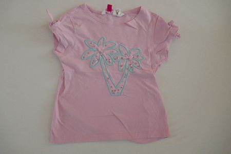 Hübsches rosa T-Shirt mit Palmen, Gr. 104
