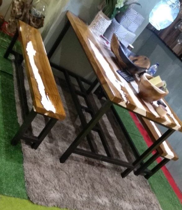 Set di tavolo e panche: SET Sitzgruppe Esstisch Sitzgarnitur Küchentisch Holztisch – Nuovo e nell'imballaggio originale da Daisendorf venduto da Wohn-Kult 1