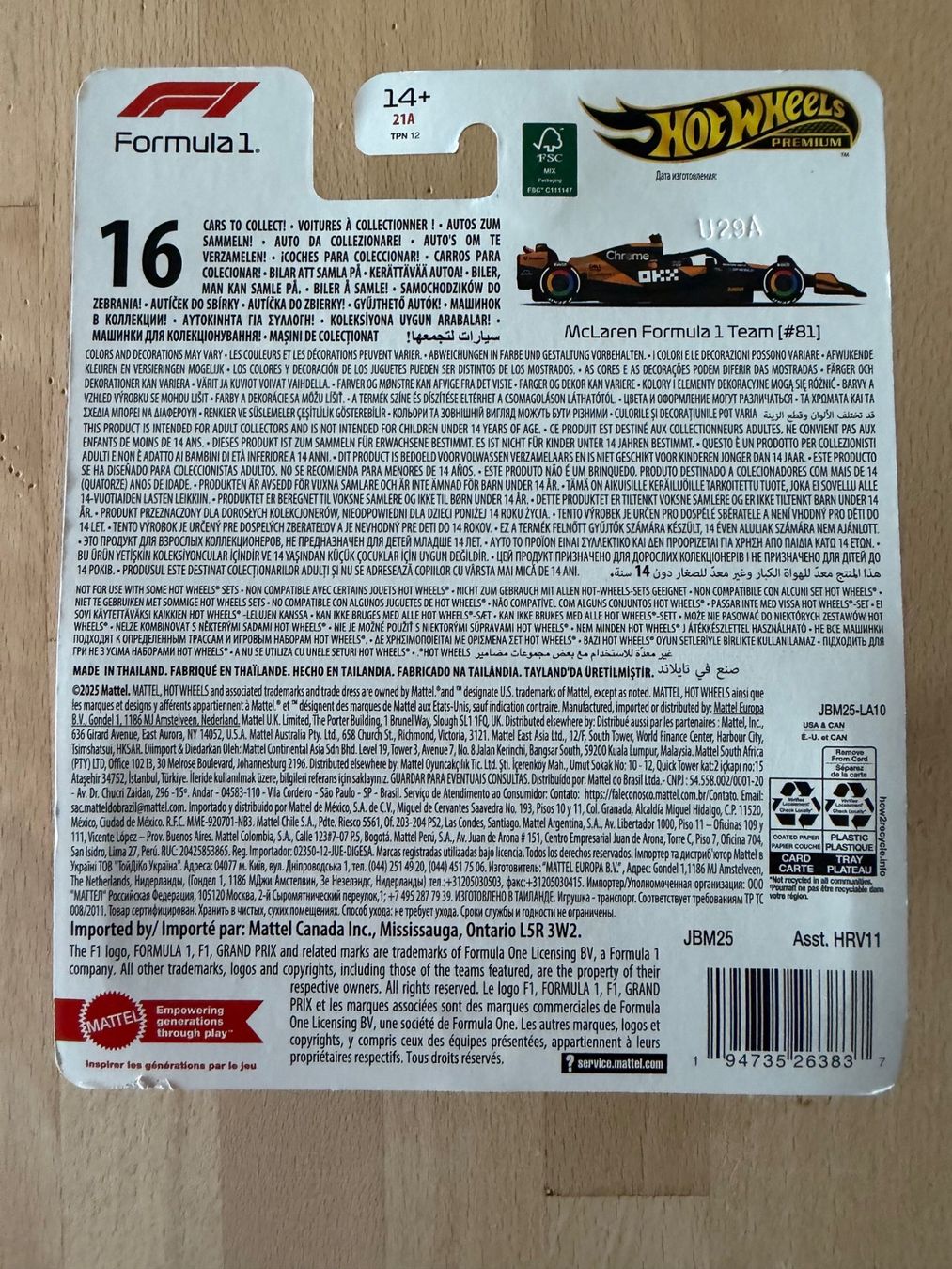 Hot Wheels Giocattoli: NEU Hot Wheels , Formel 1 , McLaren – Nuovo e nell'imballaggio originale da Rämismühle venduto da dragon90_1 1