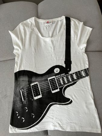 T-shirt Rock Oz'Arènes Avenches, guitare - Taille L!