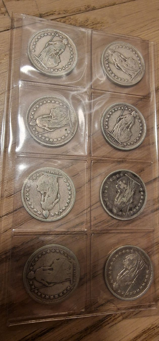 Alle Münzen: 8x 50Rp. schweizer silber münzen – Gebraucht aus Arbon von sar_l7ll 1