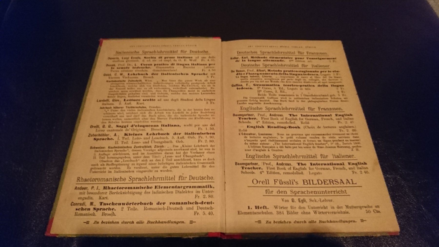 Libri: A. Zuberbühler - Kleines Lehrbuch der – Usato da Remetschwil venduto da Privatflohmi 2