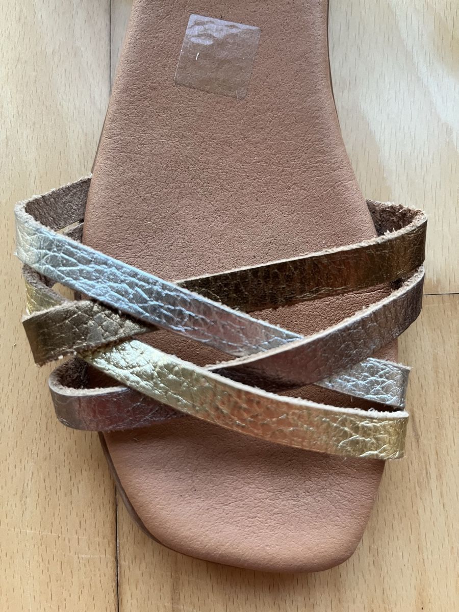 Scarpe da donna: Sandales or/argent - 37 – Usato da Geneve venduto da maremonte 2